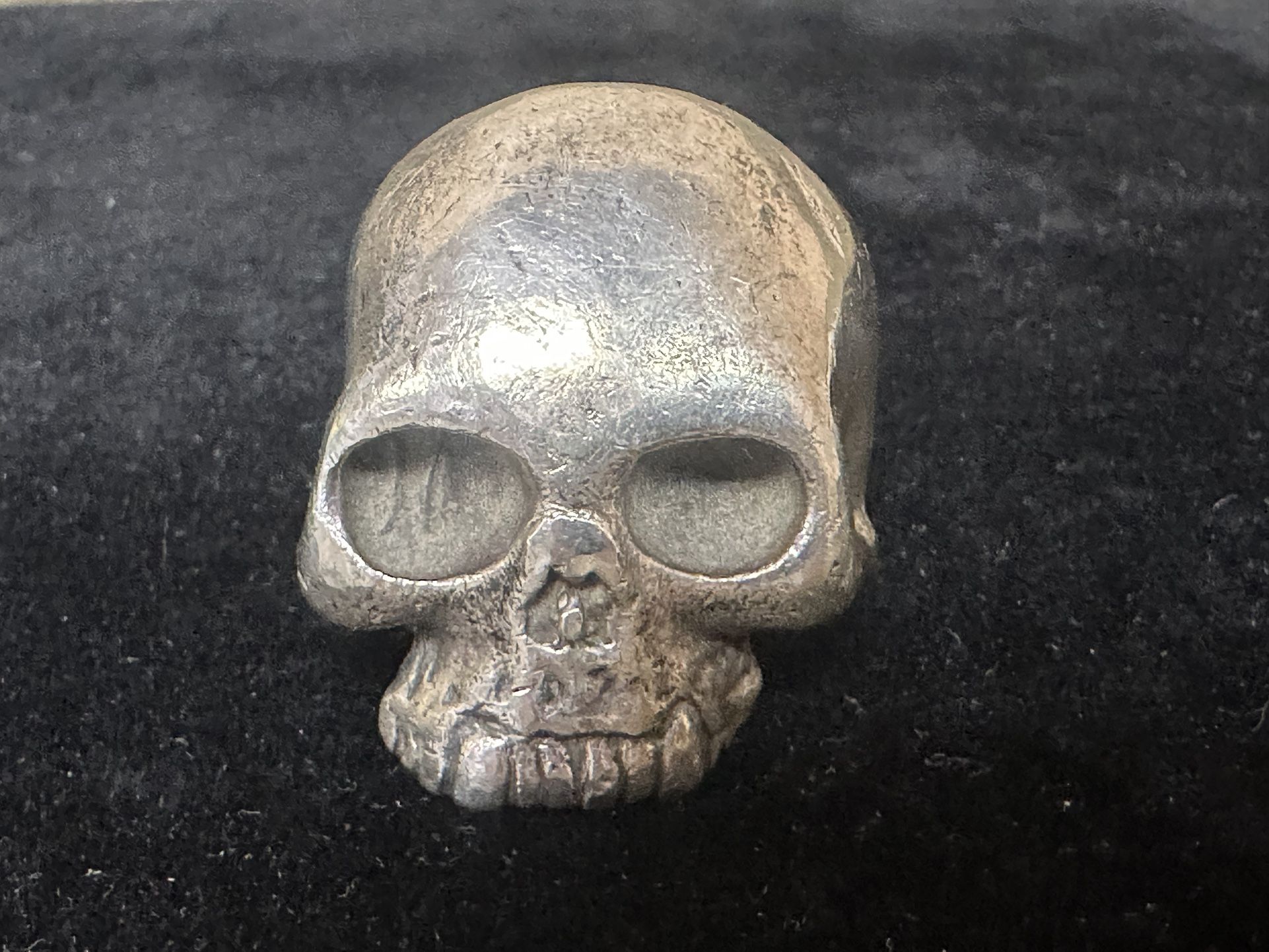 Silver Skull Ring 45.2 Grams $150