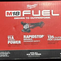 M18 FUEL 18V Lithium-Ion Brushless Cordless 4-1/2 in./5 in. Grinder w/Paddle Switch (Tool-Only)