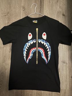 BAPE Shark Face Camo Graphic T-Shirt Black