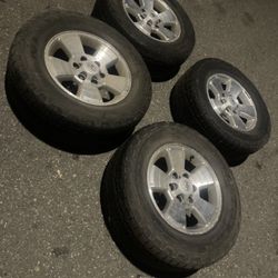 4 X 265/65r17 6x5.5 6x139.7 STOCK Tacoma Yukon Tahoe 4Runner Stock  Rims With Good Tires!
