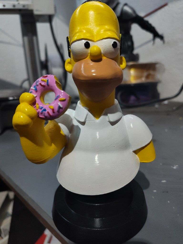 Bust Statue Of Homer Simpson The Simpsons