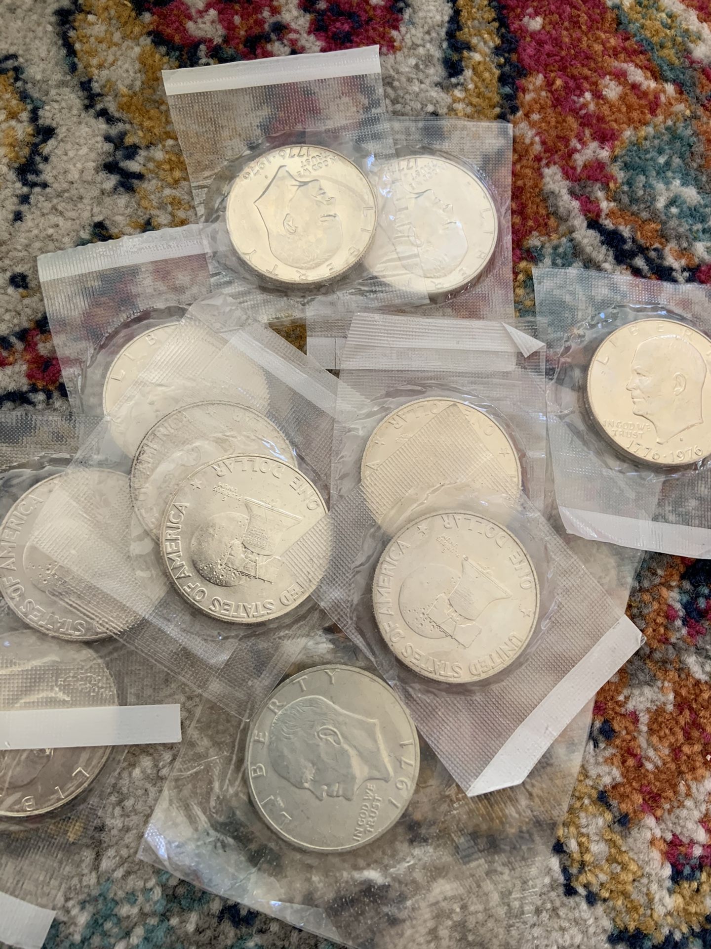 Sealed Silver Eisenhower Dollars Silver Silver Silver !!! 15$ each