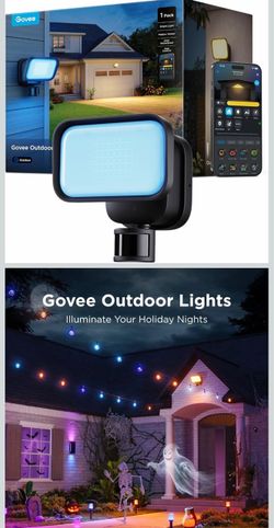 Govee Outdoor Wall Flood Light, 3000LM RGBWW 6500K, IP65 PIR Motion Sensor 84 Scene Modes, -4°F to 113°F, Multi-angle Adjustment, Works with Alexa, Go