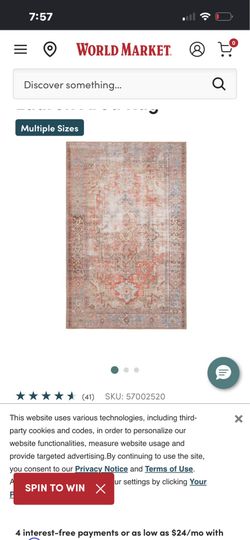 World Market rug