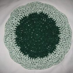 Handmade Crocheted Reversible Potholder 