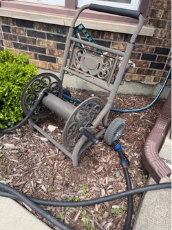 Hose cart with the hose