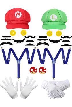 Mario Luigi Costume Set for 2