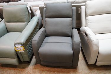 Leather Power Swivel Glider Recliner — KUKA 