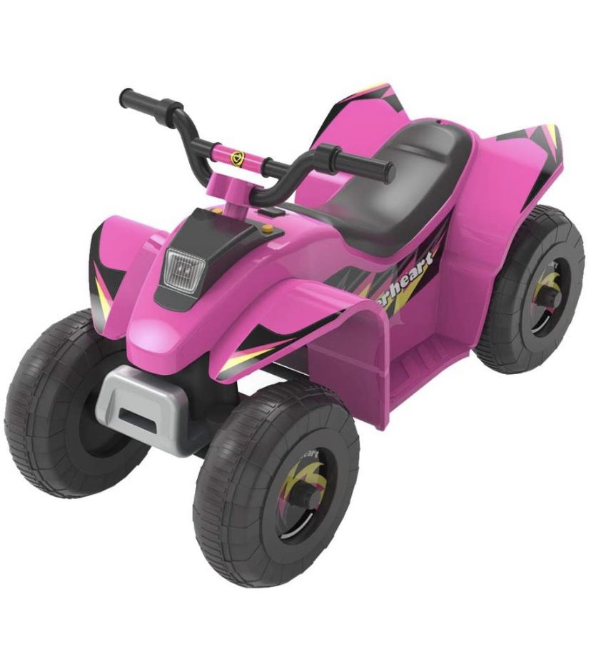 🏍️ 6V Electric Mini ATV Quad, 4 Color Beach Car Ride on Equiped with Backward and Forward Control Suitable to 3 Years Old Kids