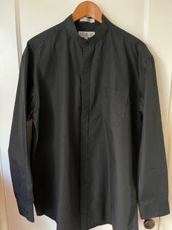 Black Mandarin color shirt XL