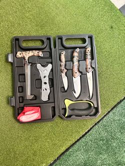Mossy Oak Hunting Knife Set with Case