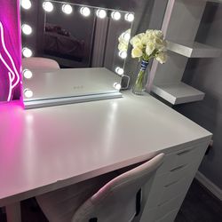 Shelves, Desk And Mirror 