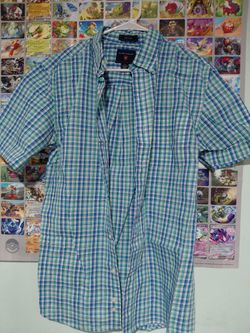 Saddlebred Short Sleeve Plaid Button-Up Shirt