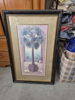 Framed Palm Tree Art Print