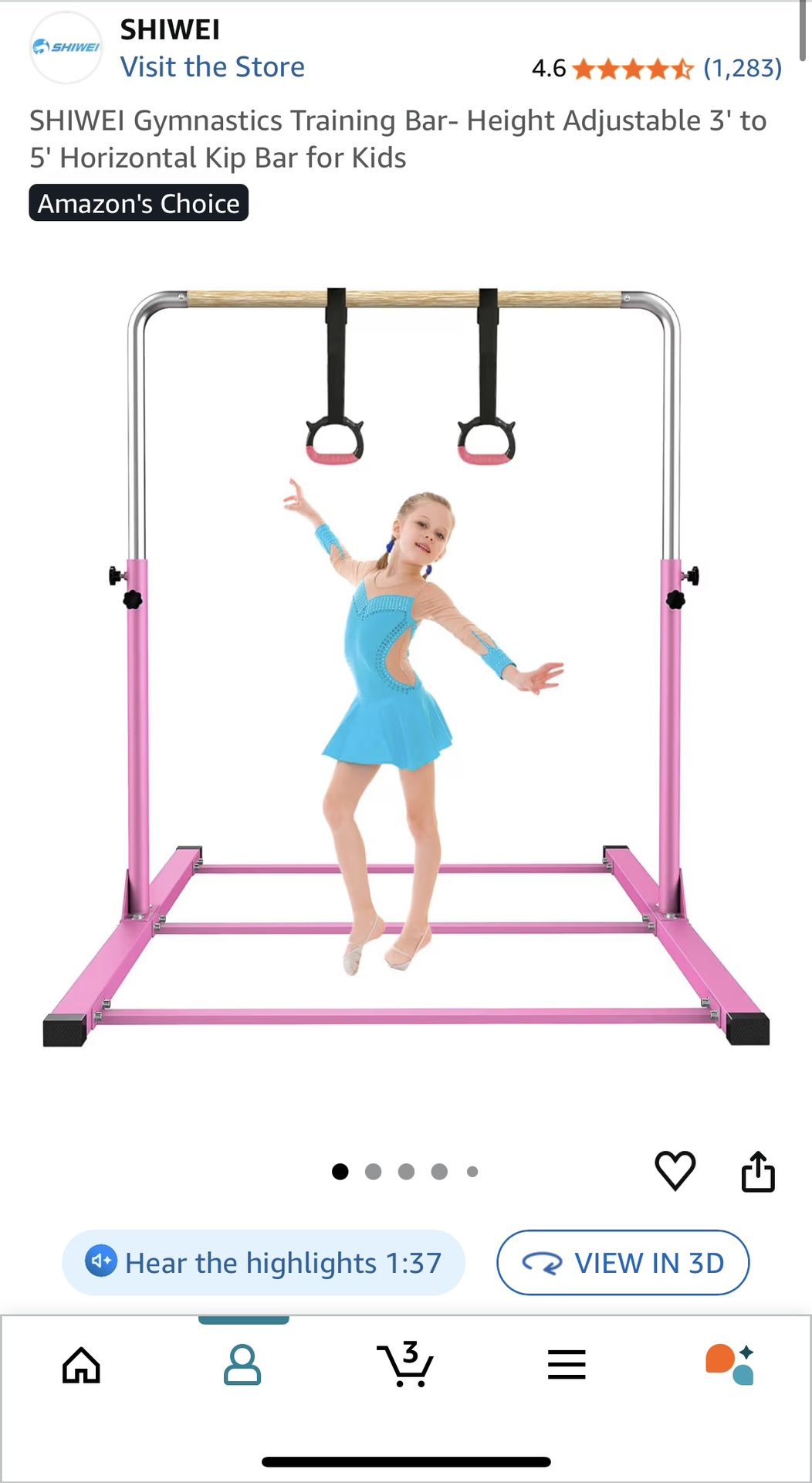 Gymnastics Bar and Mat