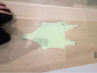 crotch bodysuit/ snap-crotch top. Medium
