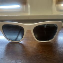 Versace White + Gold Sunglasses