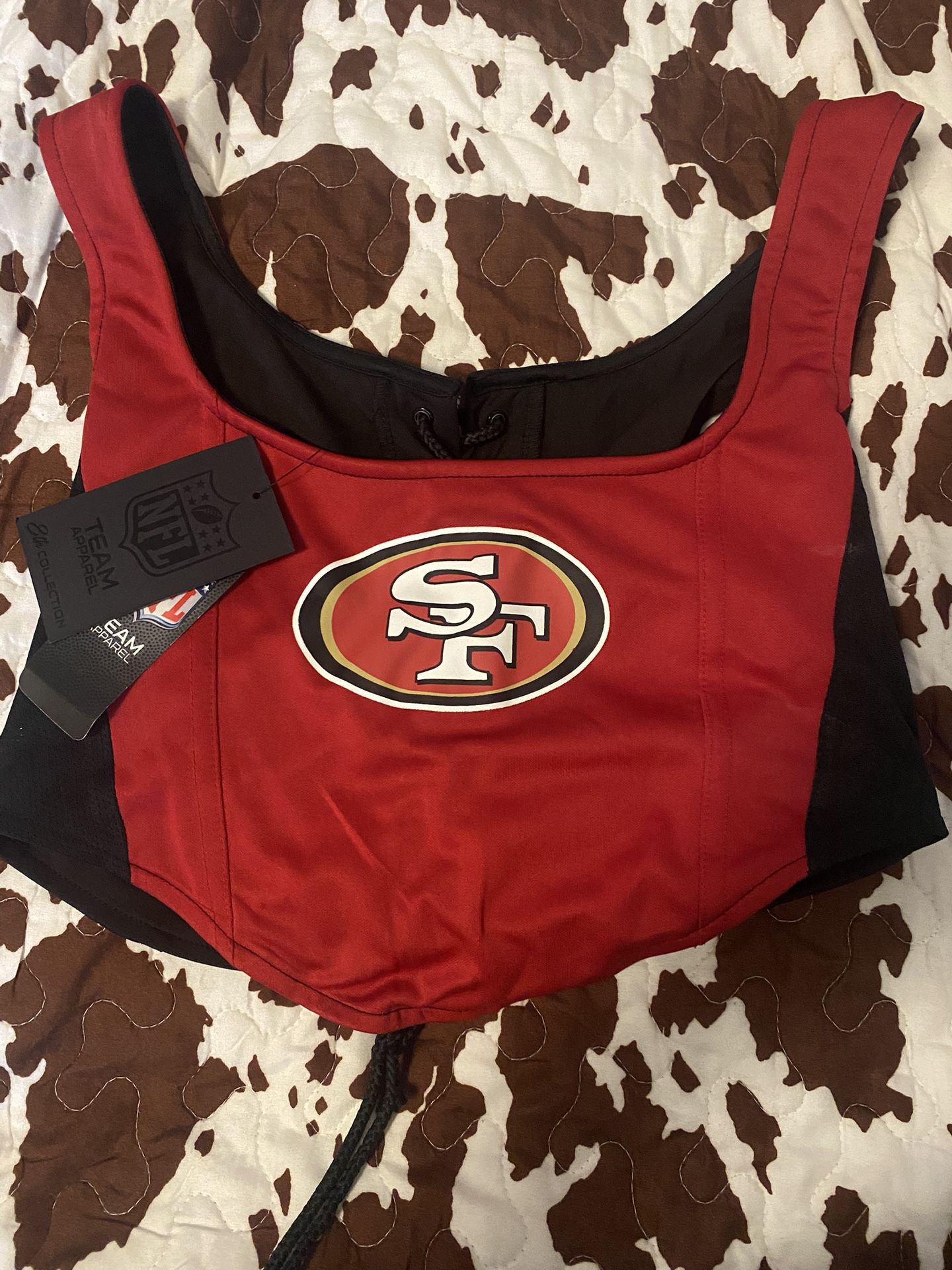 49ers Corset Cropped Size XL