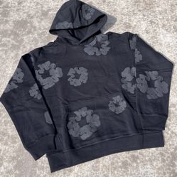Black Denim Tear Hoodie 