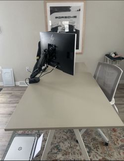 IKEA Trotten White/Beige Desk