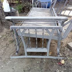 Mid Century Aluminum Glider Day Bed