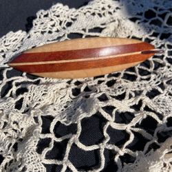 Beautiful Surfboard Wooden Barrette