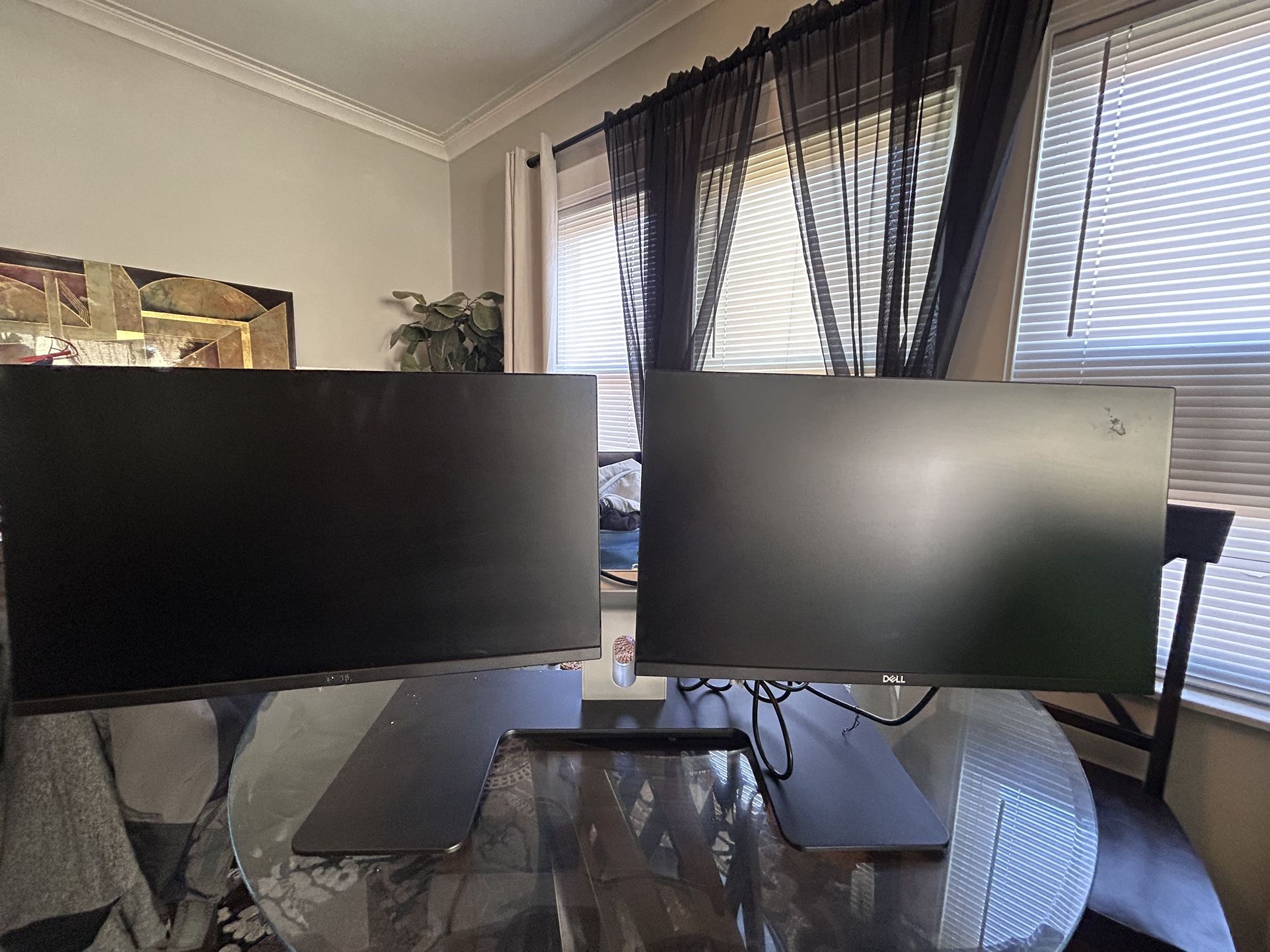Double Monitor Dell Computers With Stand