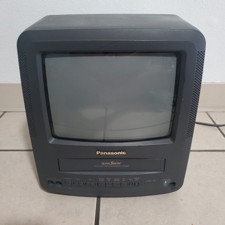 Panasonic PV-C920 CRT TV/VCR Combo 9" Retro Gaming TV TESTED & Working