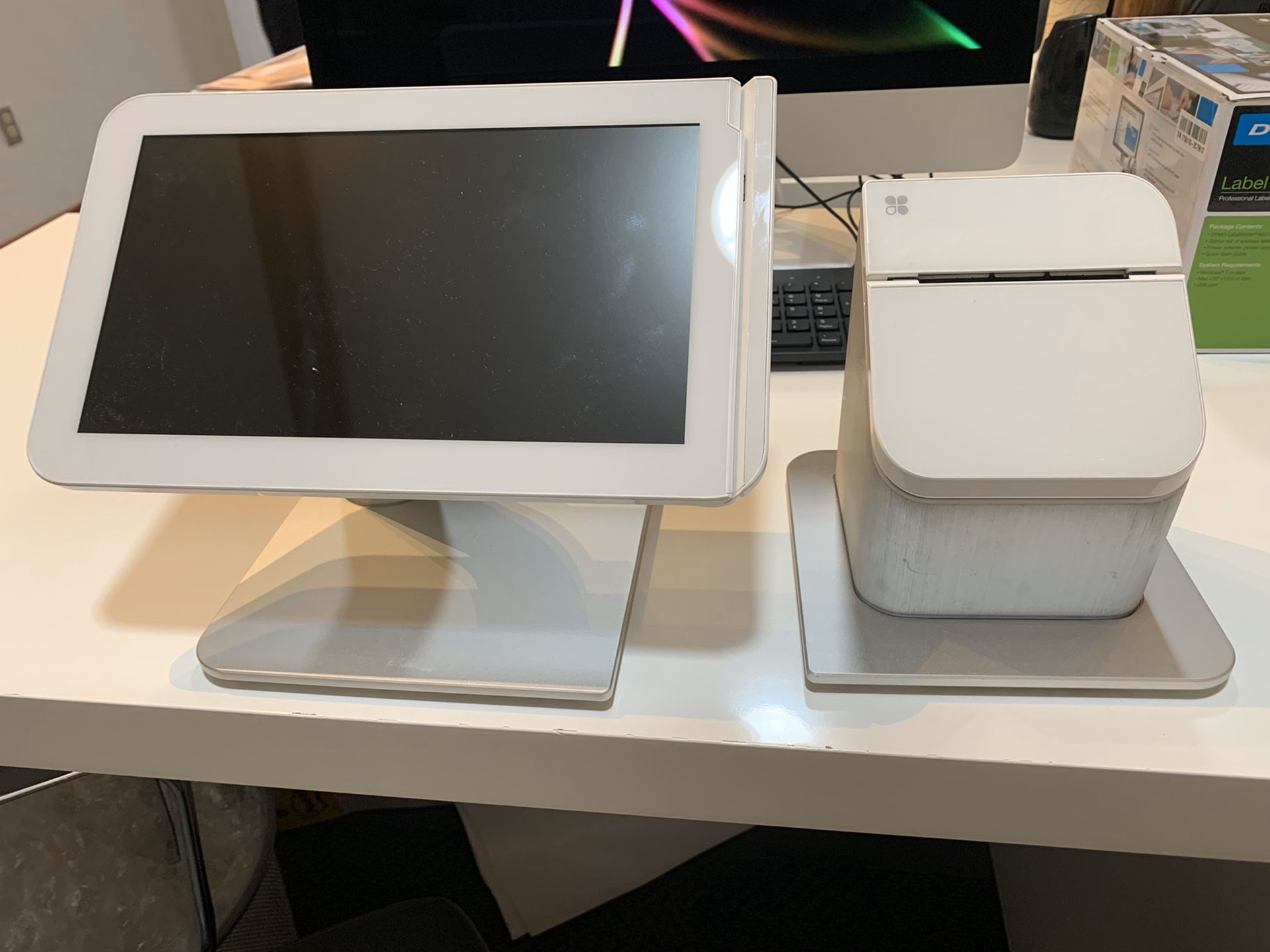 Clover POS station, mobile, emv card reader, and receipt printer