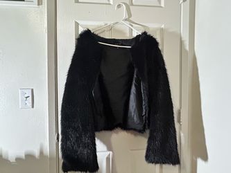 Faux fur sweater