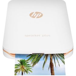 NEW-Never be opened From The Box. HP Sprocket Plus Instant Photo Printer, Print 30% Larger Photos
