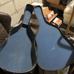 Chipboard Guitar Case Vintage With Crocodile/snake Skin Pattern 