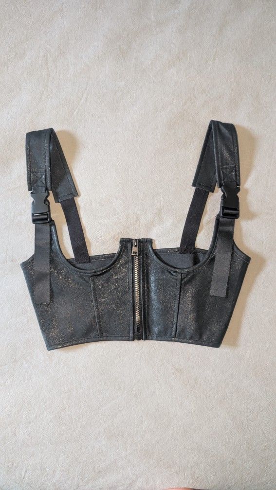 New Buckle Strap Corset Top, Forever 21, size S
