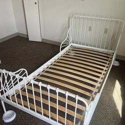Twin Bed Frame White Kid 