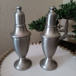 $15 Web Weighted Pewter Salt And Pepper Shakers Set Of 2