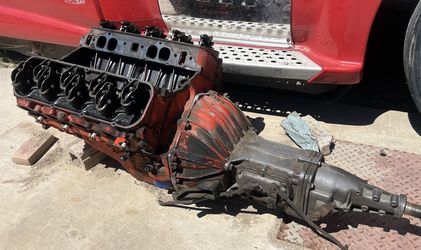 Chevy 427 Motor & Transmission 