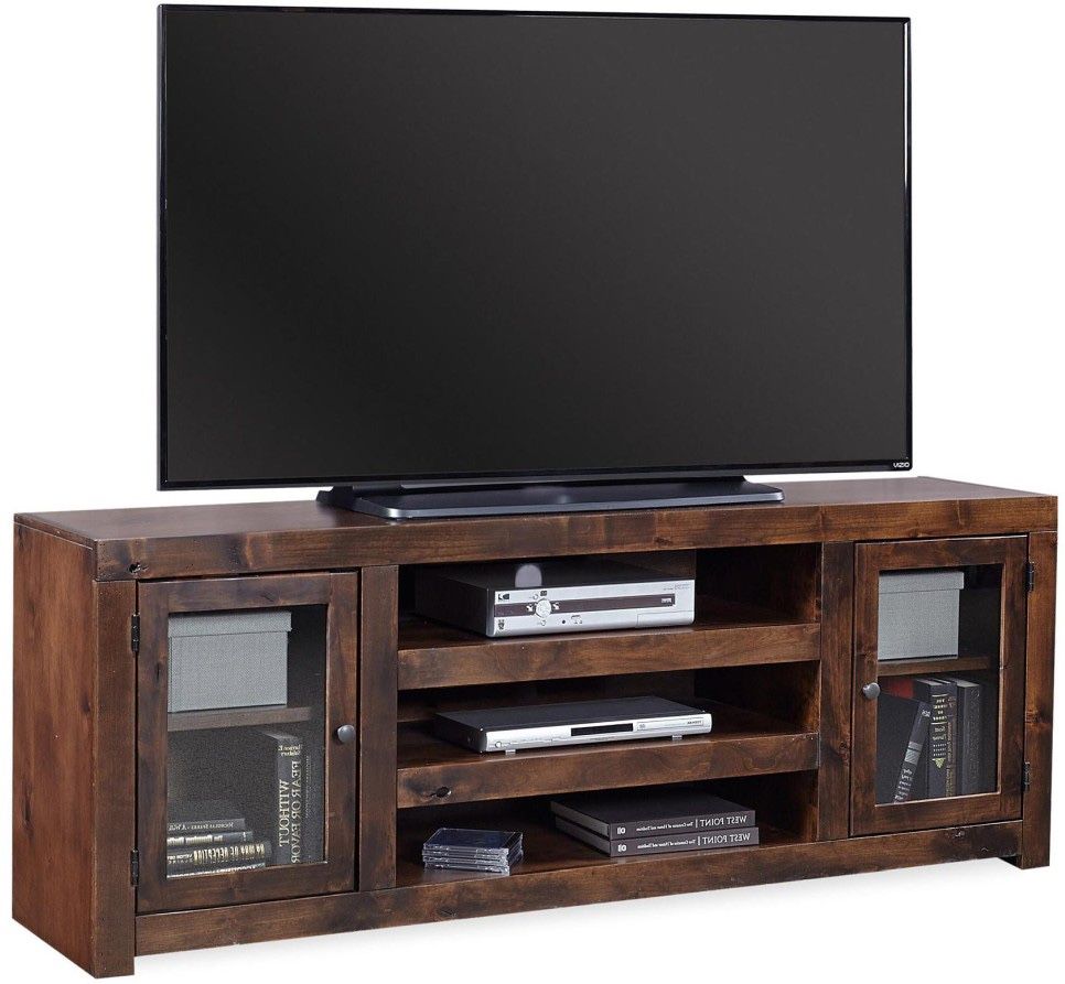 Contemporary Alder Tobacco 72" Console
