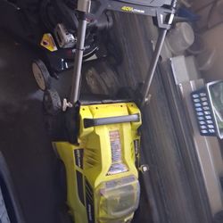Ryobi 20" Ry40108 Brushless 40V Lithium Cordless Lawn Mower- No battery