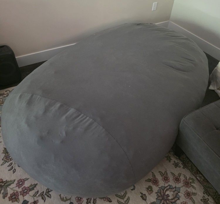 Giant Gray Beanbag 