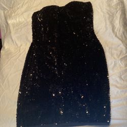 Size Small  Black Sequin Mini Dress