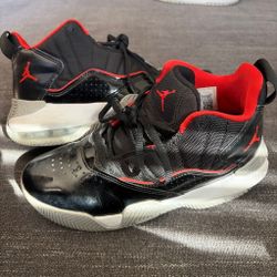 Air Jordan Black and Red Sneakers