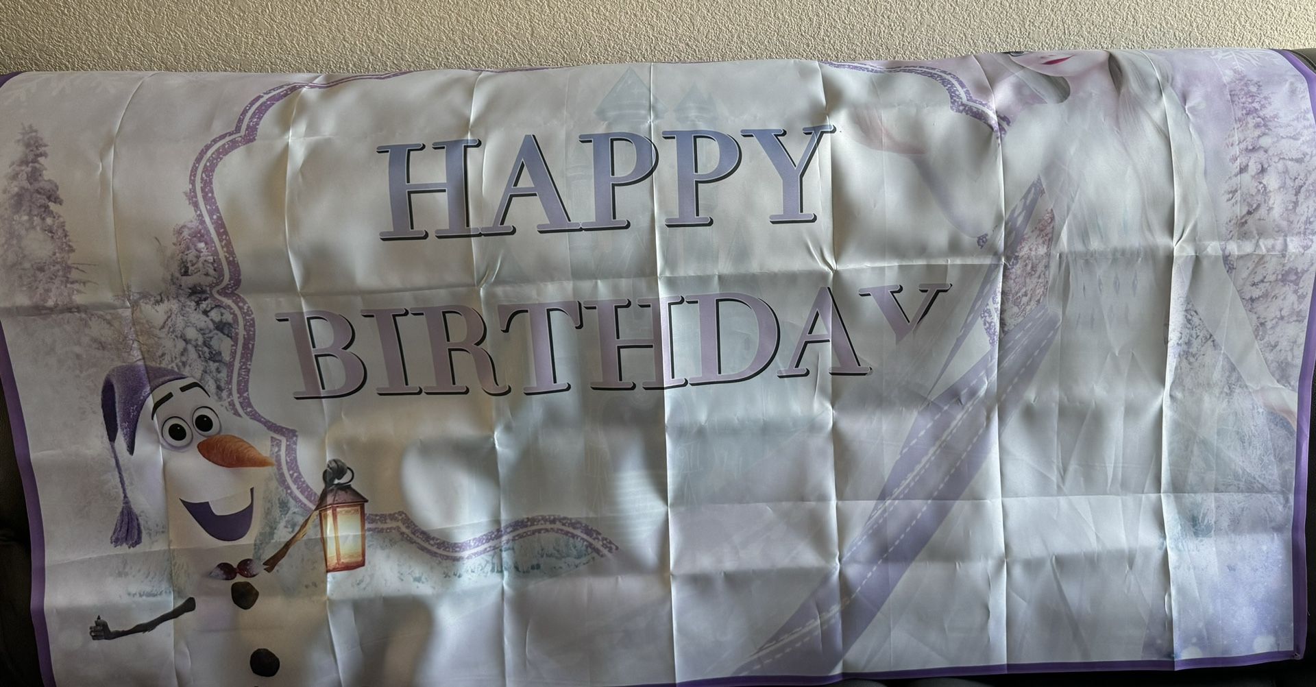 Frozen Happy Birthday Banner