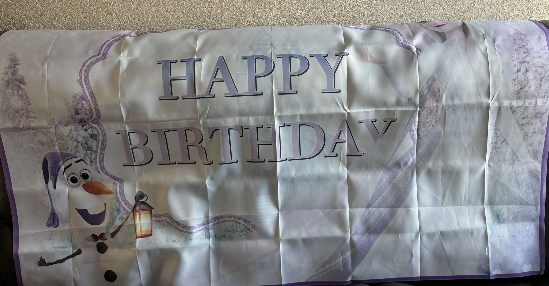 Frozen Happy Birthday Banner 