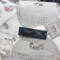 NEW Nest Designs Bamboo Sleep Suit – Super Soft & Breathable (With Tags)