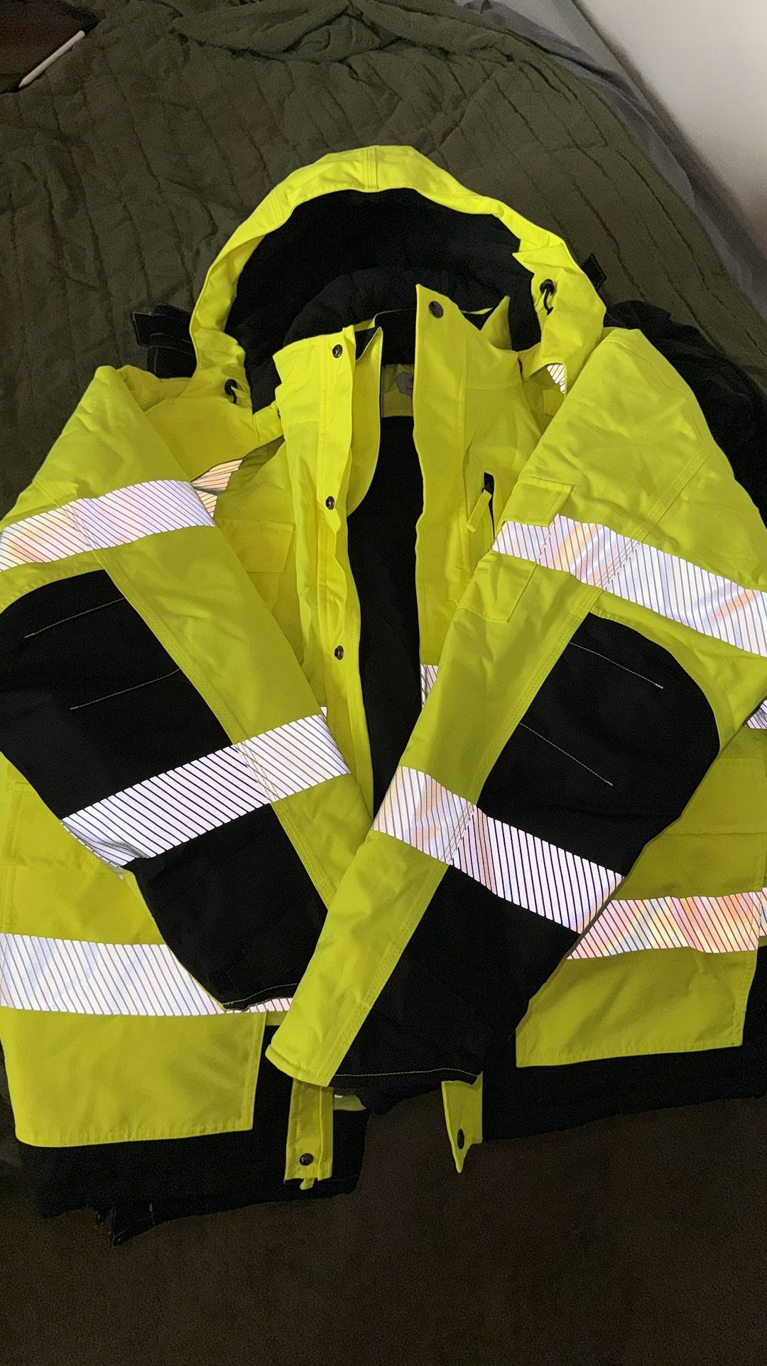 NEVER WORN - Hi Vis Carhartt Jacket + Tough Duck Pants