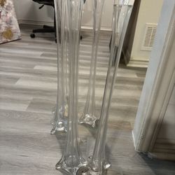5 Single Rose Vases 