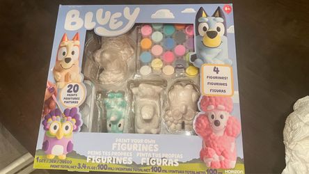 Bluey paint your own figurines