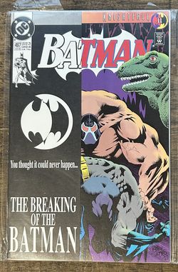 DC Comics Batman #497 Knightfall 1993 Bane Breaks Batman Key Issue NM Range