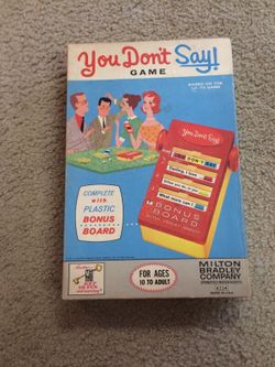 Vintage You Don't Say Board Game!!!