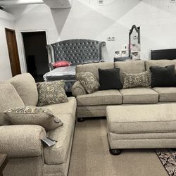 Luxury Sofa And Loveseat With Ottoman 